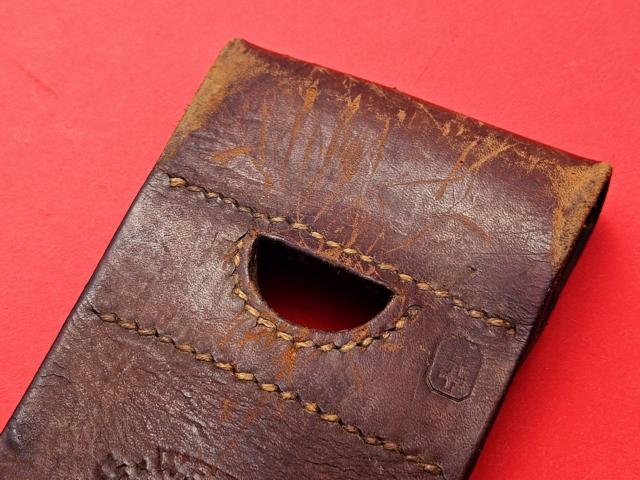 WW1 Koppelschuh zu Schweizer Armee Faschinenmesser M1916 – Bild 4