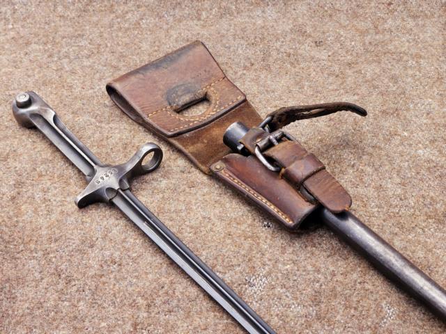 WW1 Schweizer Schmidt Rubin Bajonett M1889/00 für Radfahrer-Einheiten – Bild 3