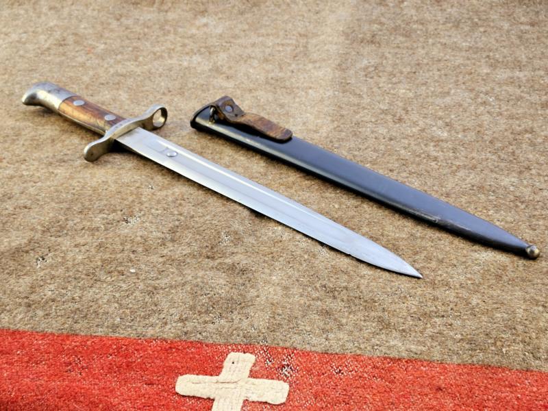WW1 Schmidt Rubin Bajonett M1889/11 Waffenmechaniker-Ausführung – Bild 2